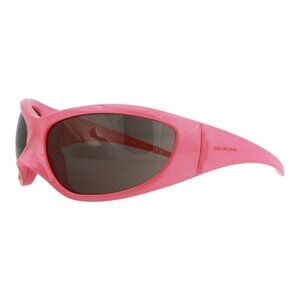 Balenciaga Unisex Shield/Wrap Pink Pink Grey Fashion Designer Eyewear